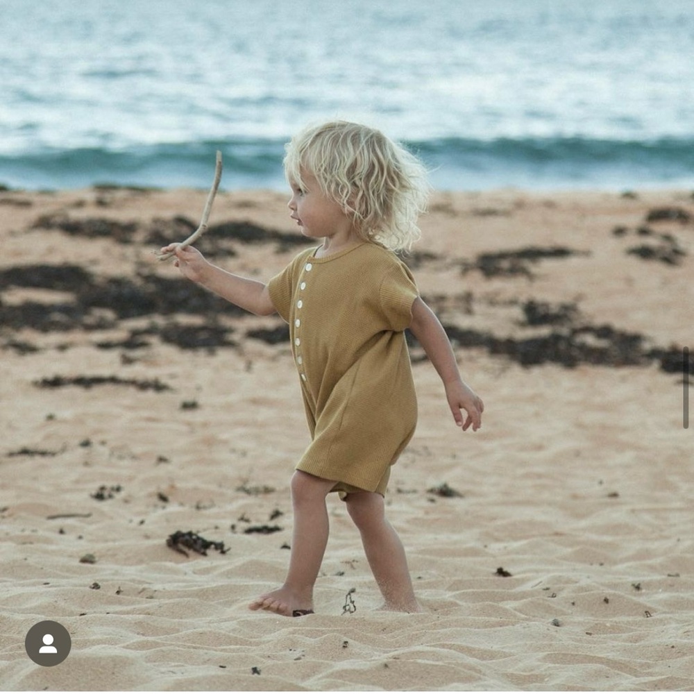 Summer & Storm Waffle Tee Jumpsuit